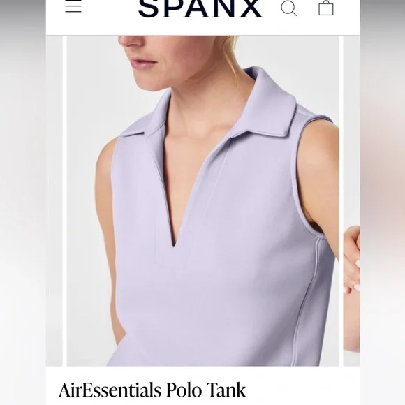 Spanx AirEssentials Polo Tank Purple - Picture 3 of 7